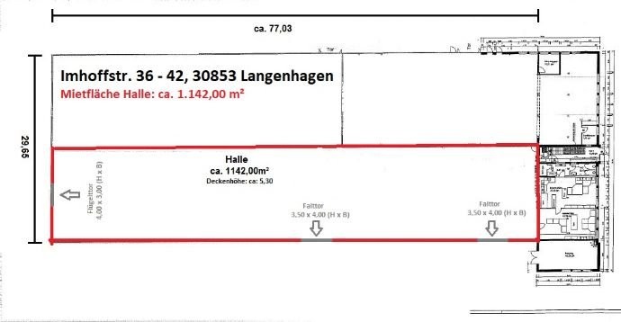 Grundriss.jpg Halle / Lager / Produktion Langenhagen